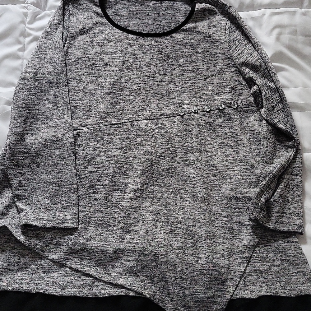 Grey & White Tunic